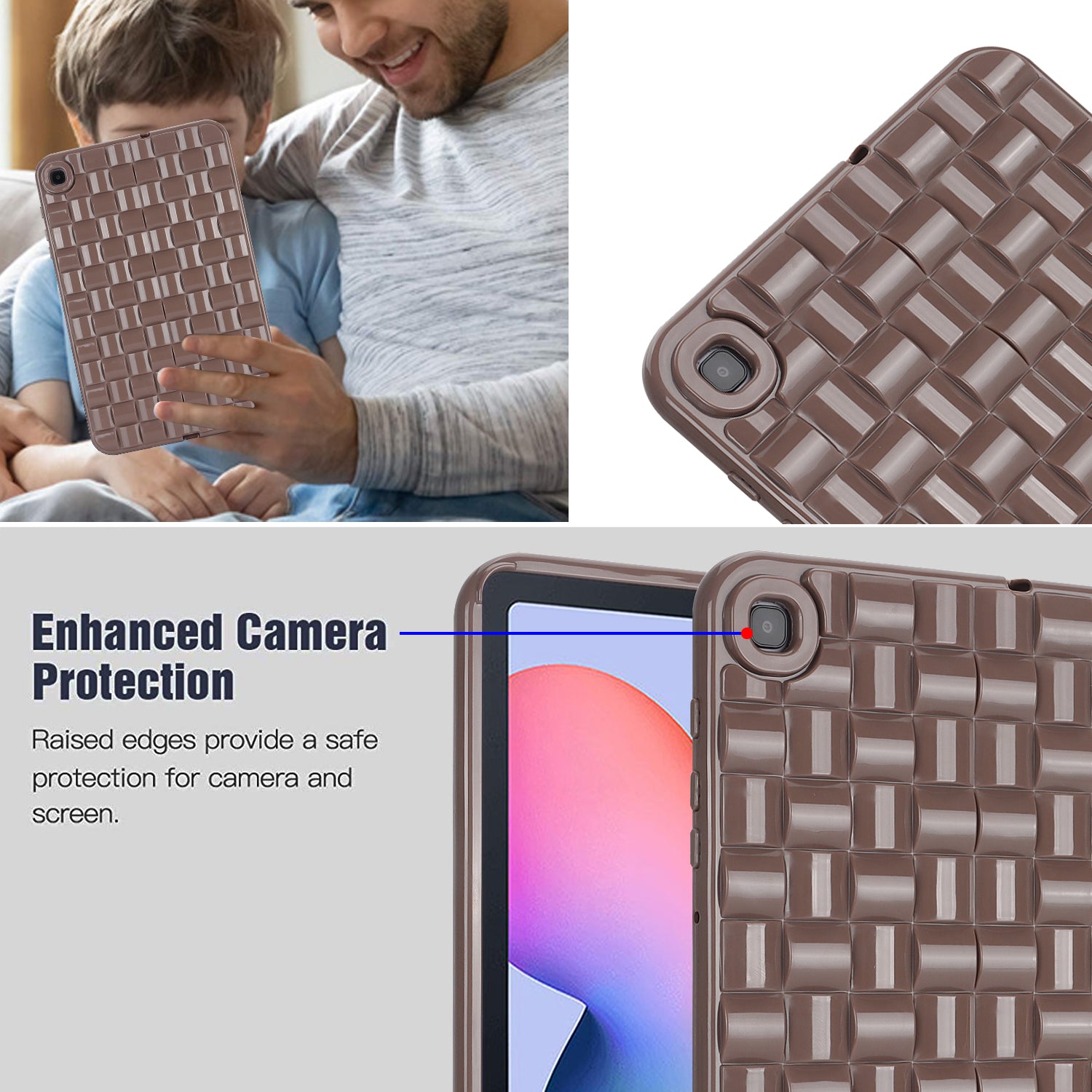 Soft TPU Case for Samsung Galaxy Tab S6 Lite P610 P615 Tab S6 Lite (2022) Woven Texture Protective Tablet Cover Soft TPU Case for Samsung Galaxy Tab S6 Lite P610 P615 Tab S6 Lite (2022) Woven Texture Protective Tablet Cover